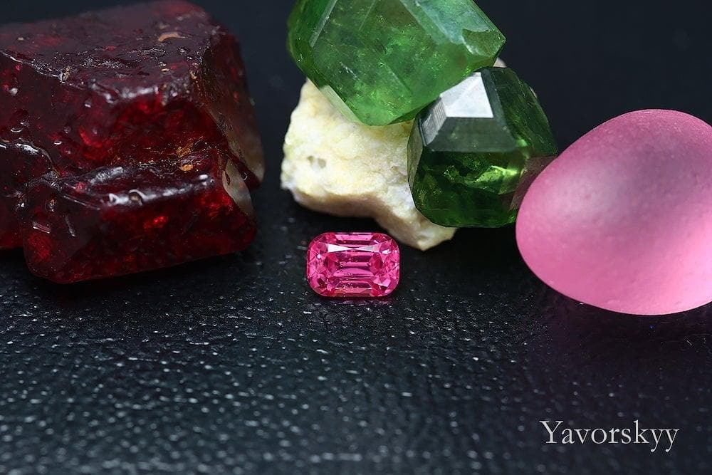 Pink spinel 0.79 carat front view image