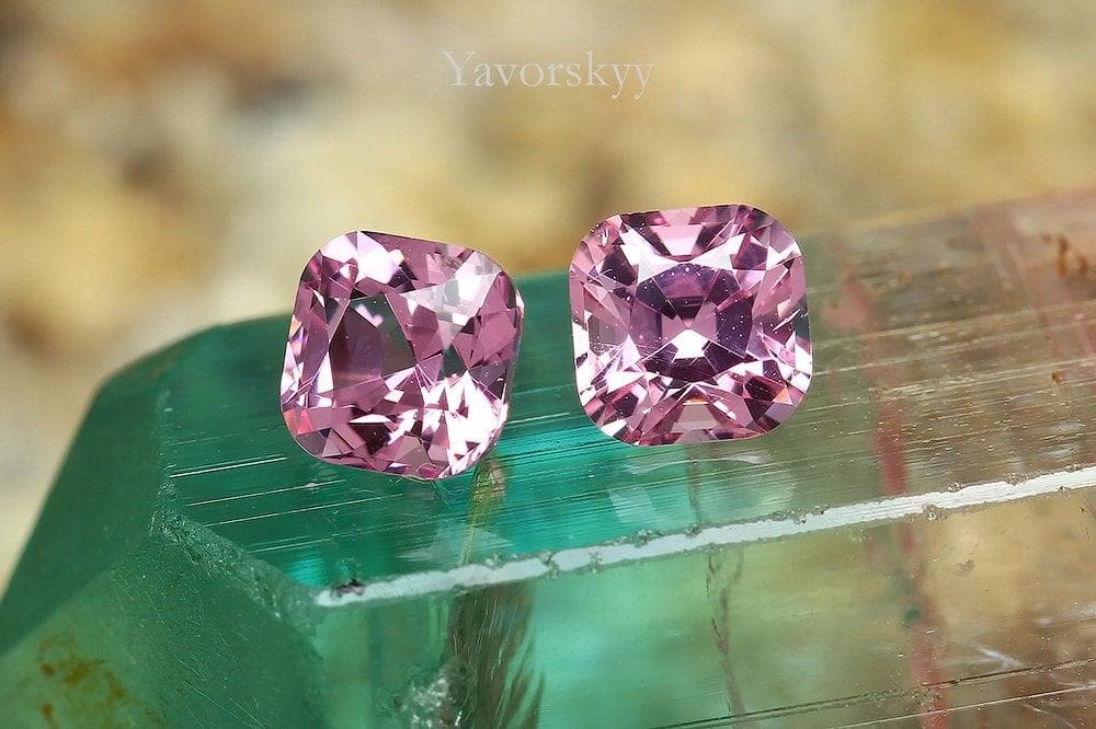 Top view photo of a beautiful pink spinel 0.84 carat
