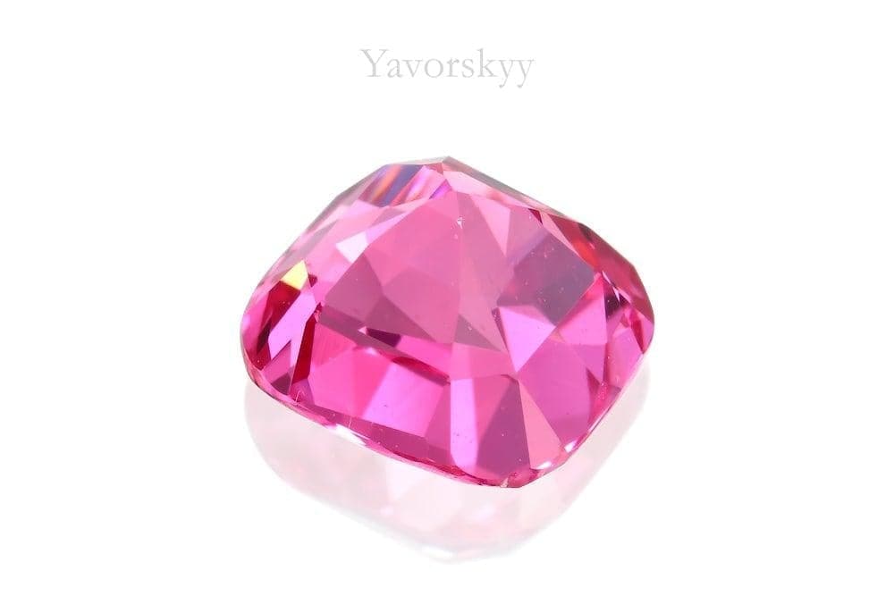 The photo of pink spinel 1.16 cts bottom view