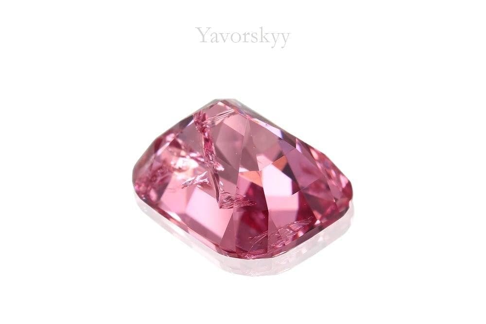 Cushion pink spinel 2.95 cts bottom view photo