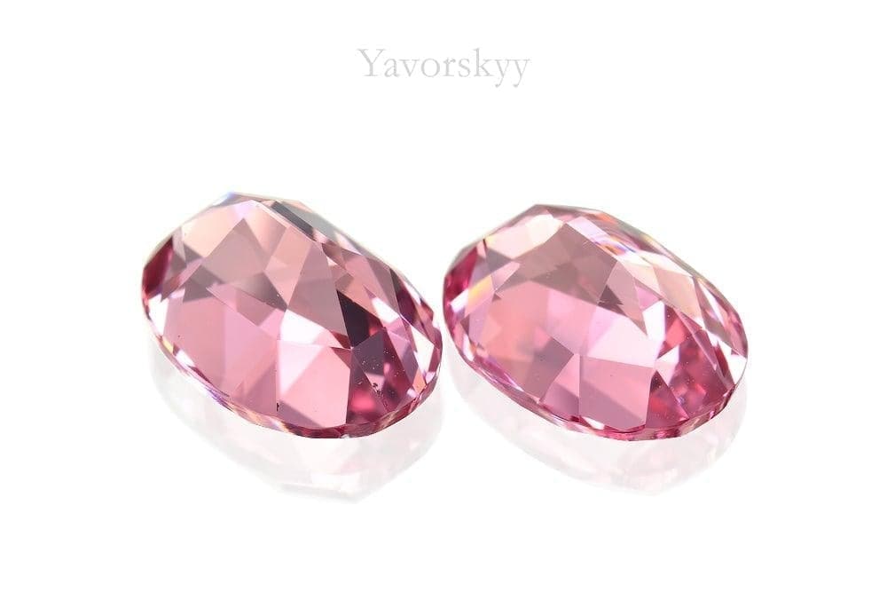 A pair of pink spinel oval 5.15 cts back side image