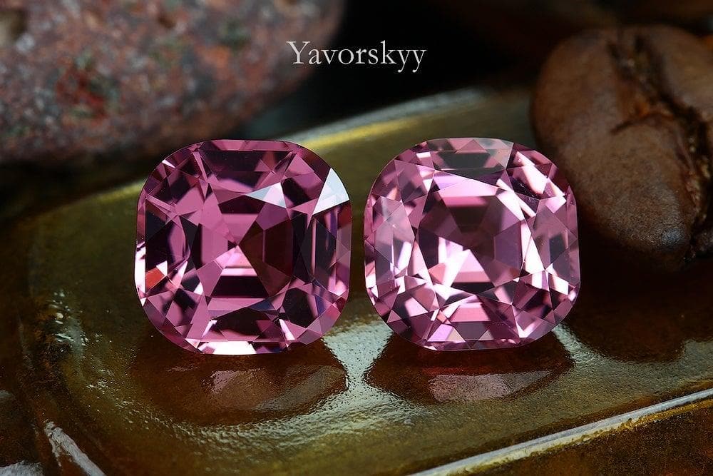 A pritty pink spinel 5.32 cts pair photo