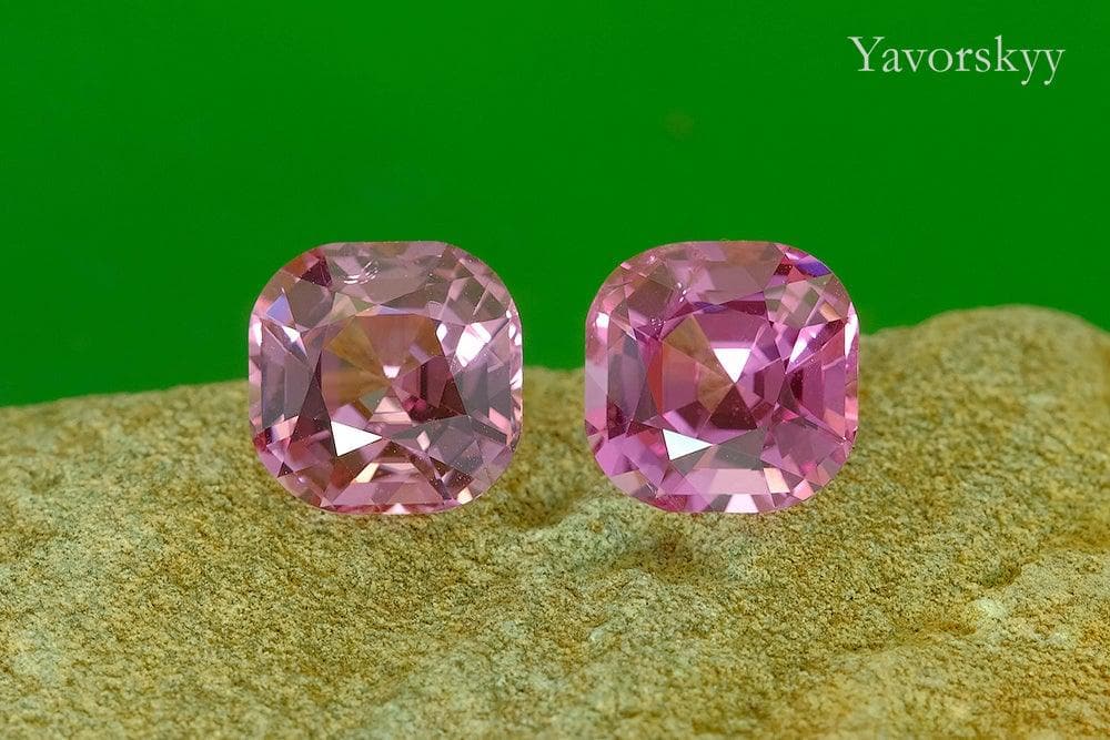 A matched pair of pink spinel 5.54 carats