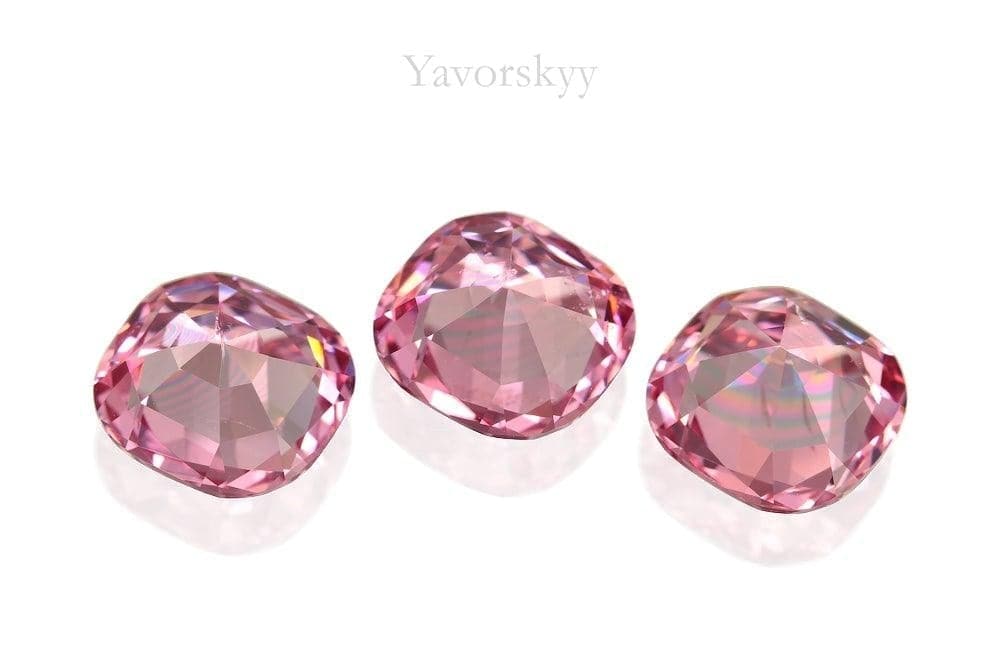 Image of pink spinel 6.79 cts bottom view