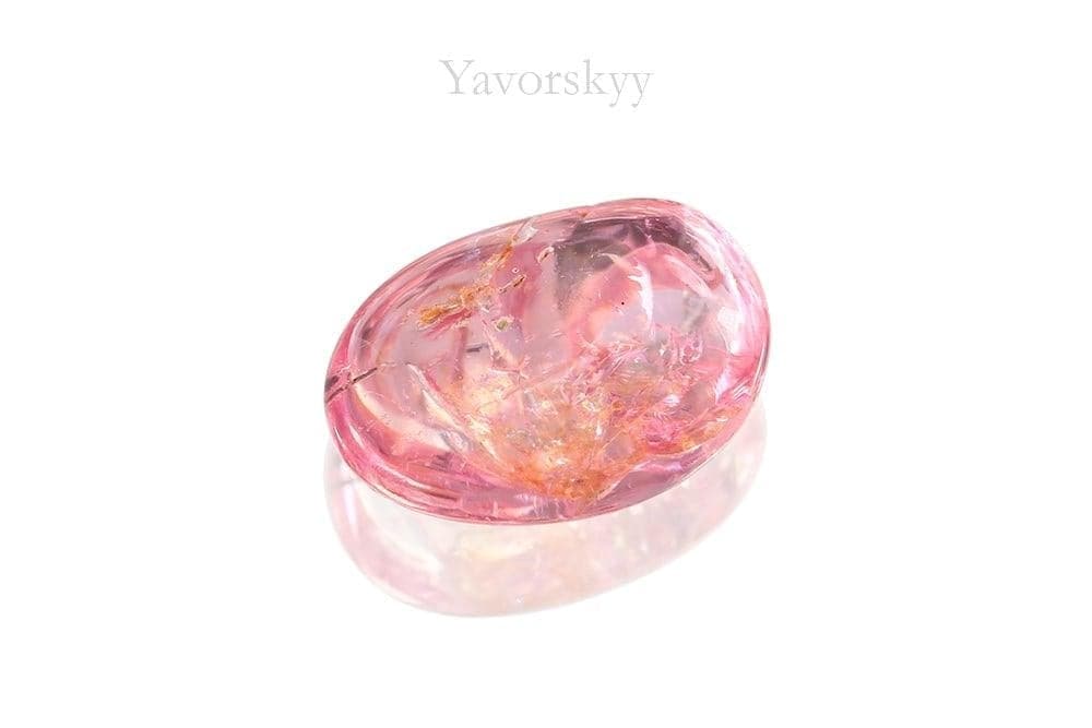 Cabochon pink Spinel 1.67carats back view picture