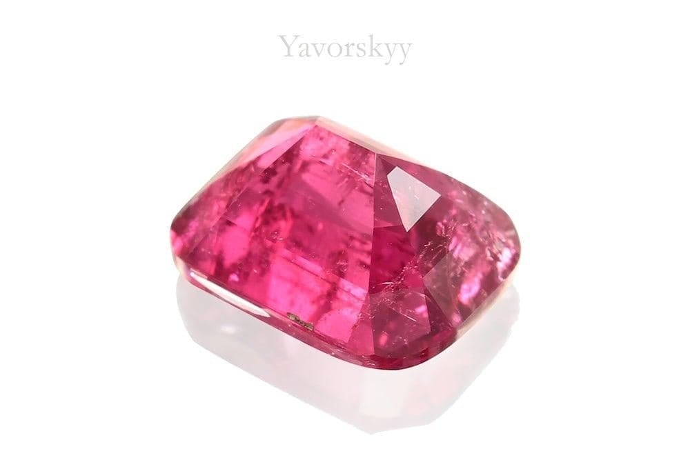 Photo of bottom view of pink tourmaline 0.65 carat