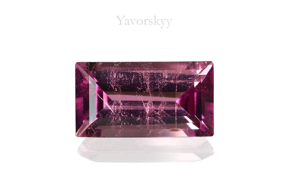 pink tourmaline 0.85 ct top view picture