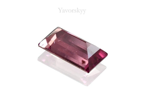 Pink tourmaline 0.85 carat back side picture