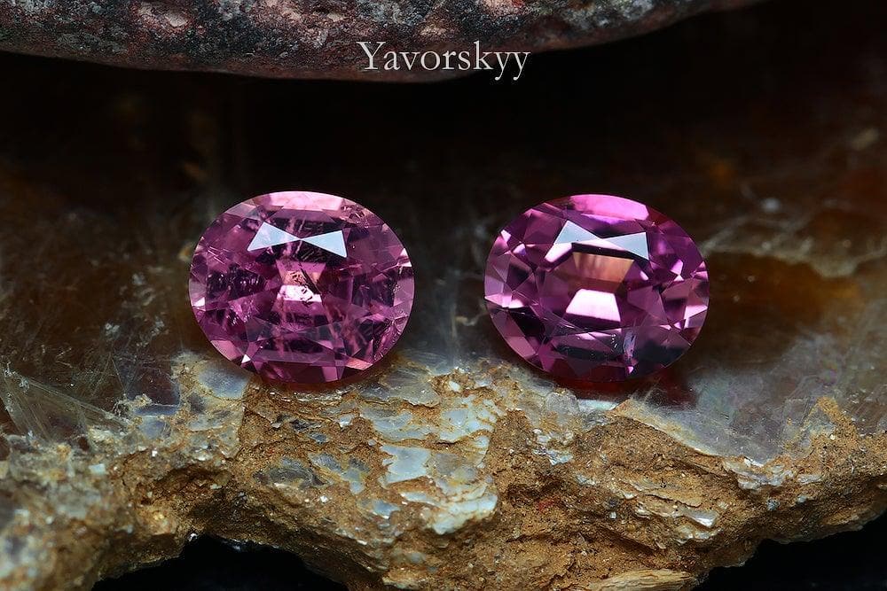 Matched pair pink tourmaline 1.19 cts image
