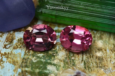Matched pair pink tourmaline 1.29 cts image