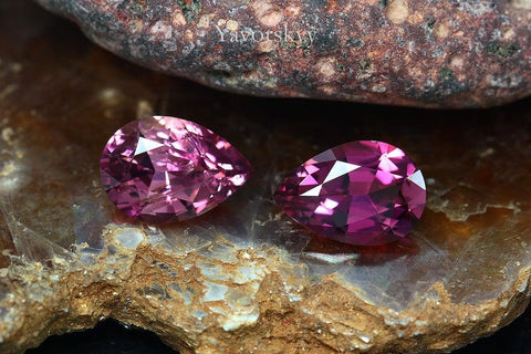 Matched pair pink tourmaline 1.37 cts image