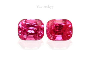 Pinkish-red Spinel 0.36 ct / 2 pcs