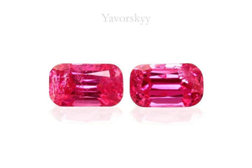 Pinkish-Red Spinel 0.59 ct / 2 pcs