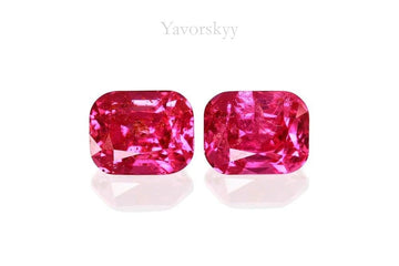 Pinkish-Red Spinel 0.66 ct / 2 pcs