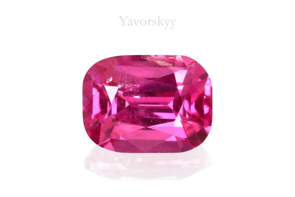 Front view picture of red spinel 1.67 carats