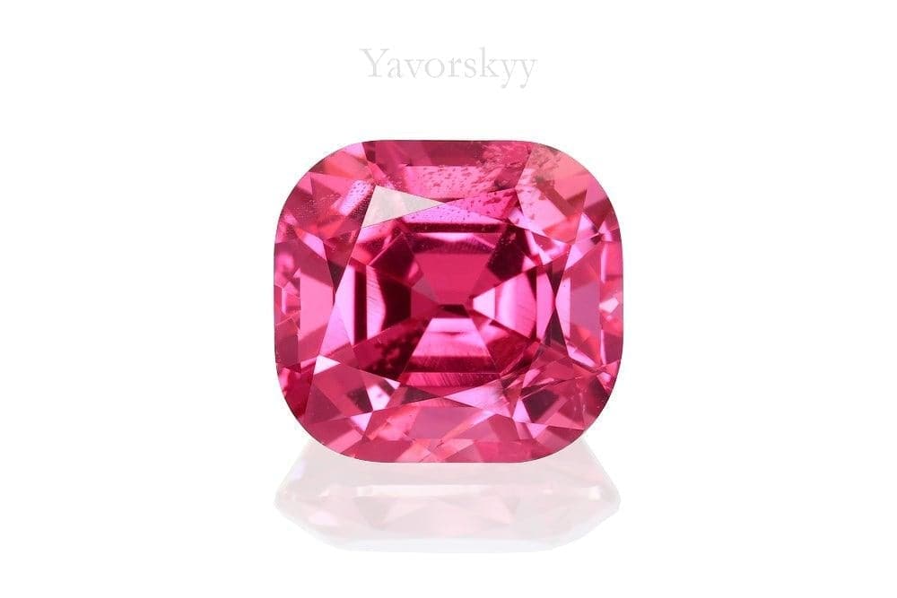 A front view picture of red spinel 2.27 carats