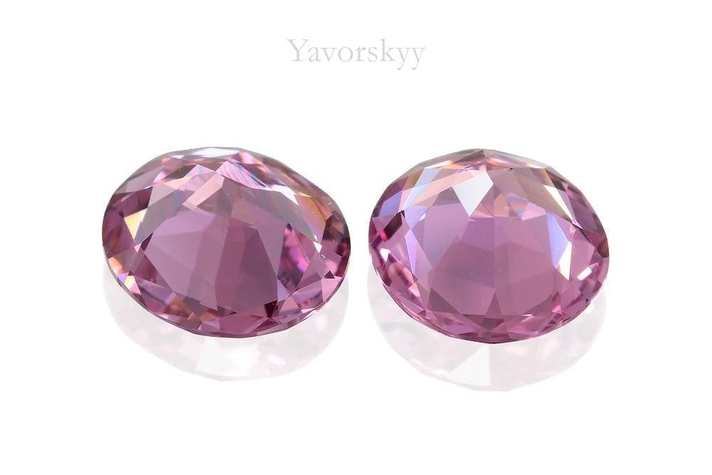 A matched pair of purple spinel oval 1.8 carats back side image