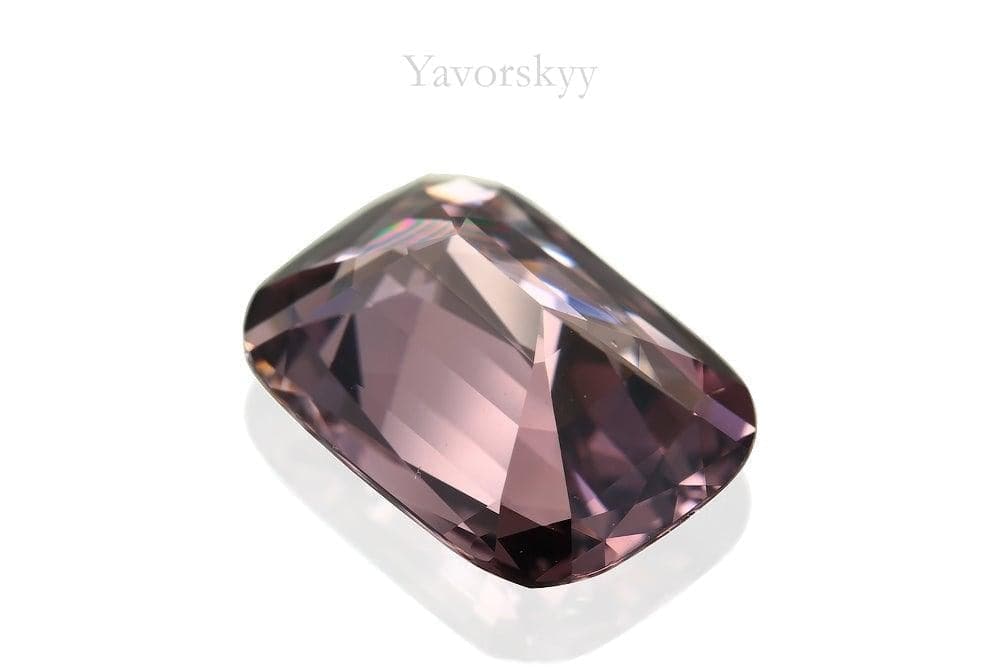 3.09 carats purple spinel cushion shape bottom view picture