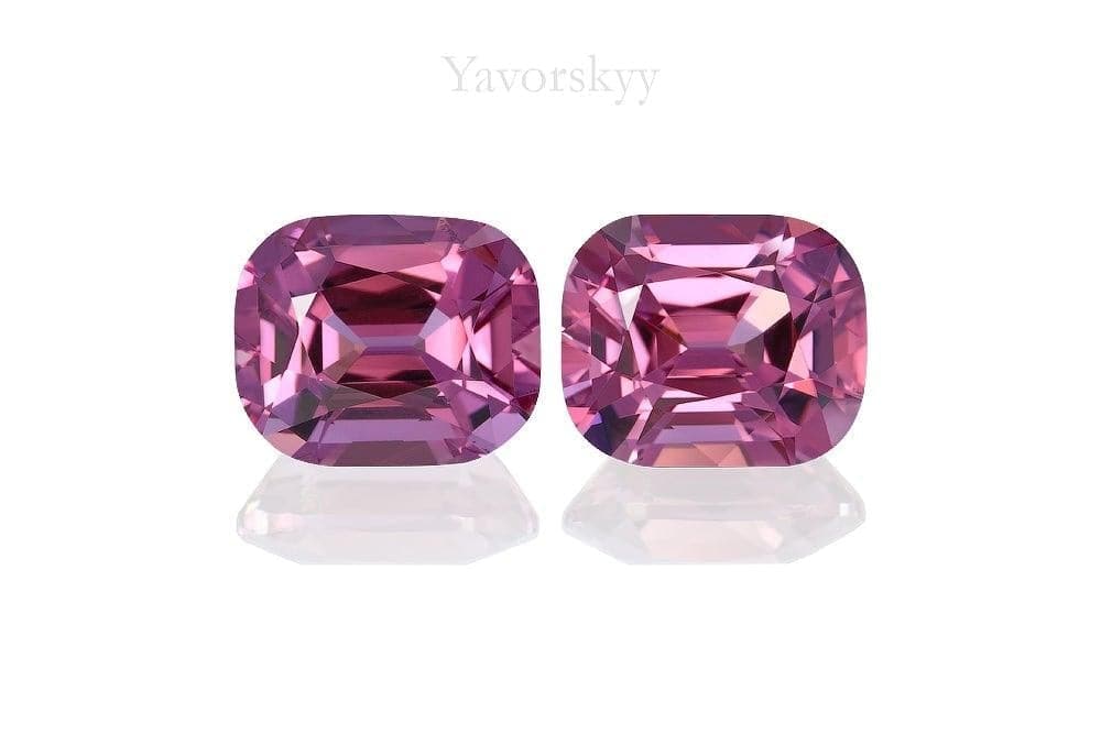 5.52 cts purple spinel cushion shape front view picture