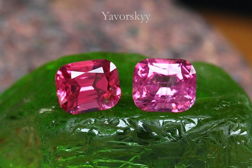 Red & Pink Spinel 1.04 cts / 2 pcs - Yavorskyy