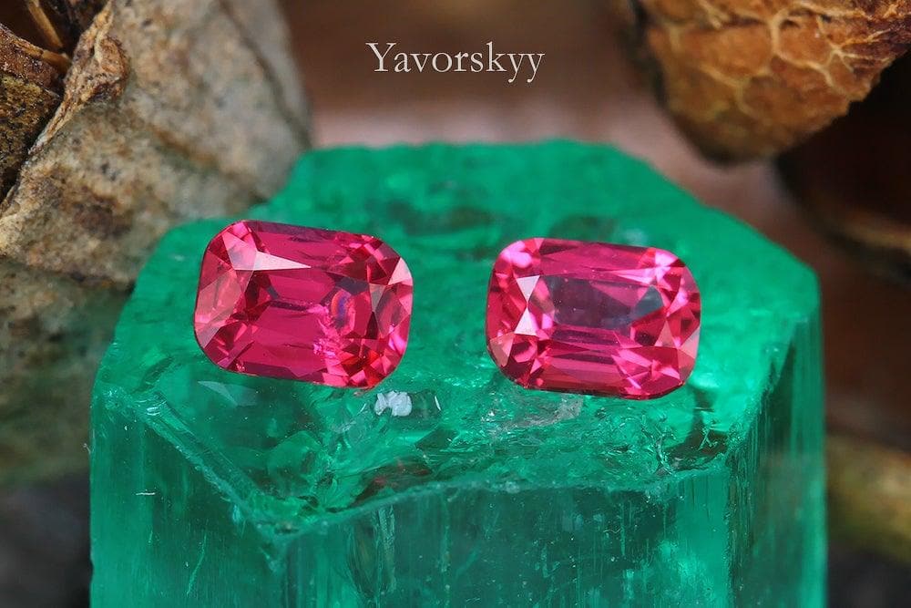 Red Spinel 0.27 ct / 2 pcs - Yavorskyy