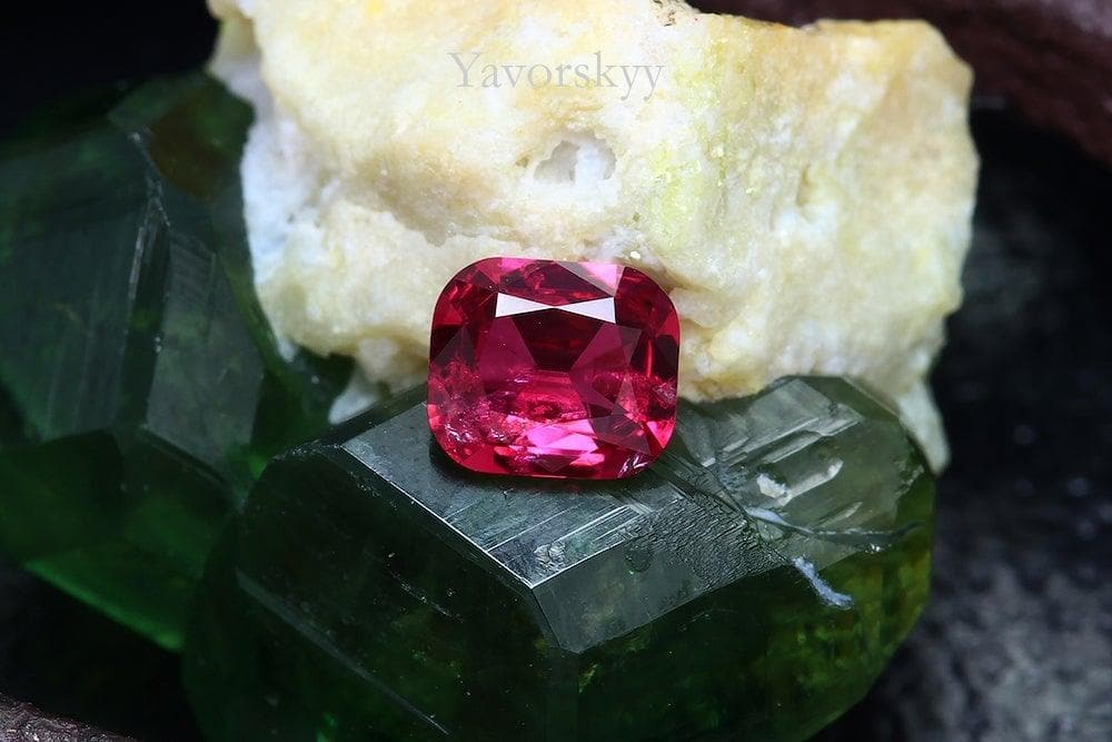 A photo of red spinel 0.36 ct front view image