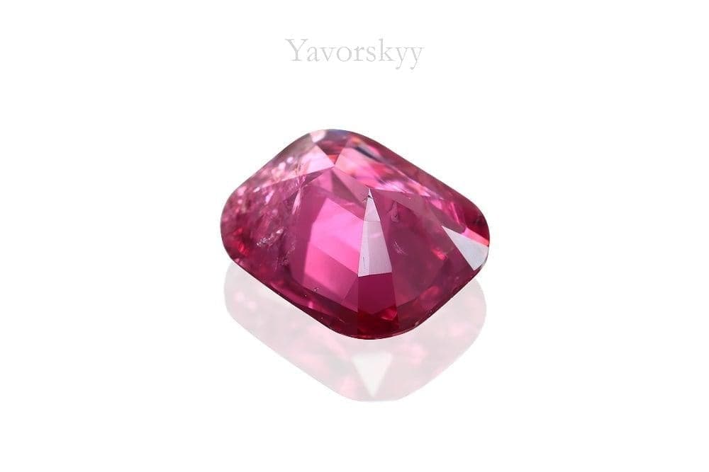 A image of cushion shape red spinel 0.67 carat
