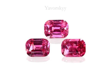 Red Spinel 0.68 ct / 3 pcs