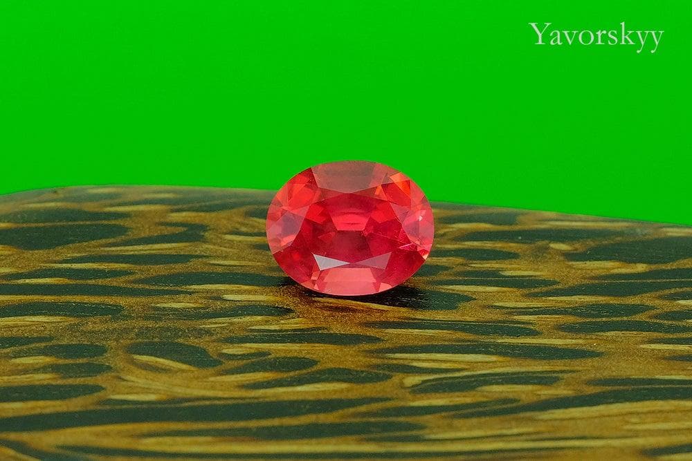 Photo of oval shape red spinel 1.13 cts
