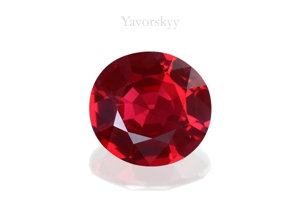 A image of oval shape red spinel 1.14 carats
