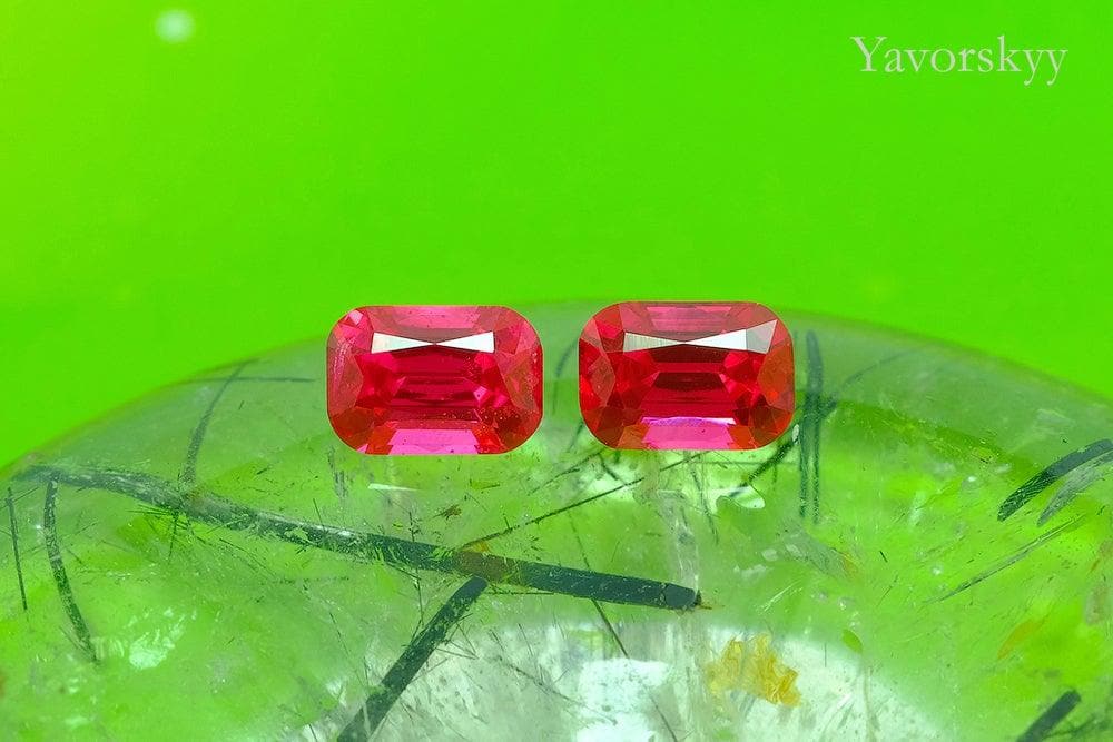 Red Spinel 1.29 cts / 2 pcs - Yavorskyy