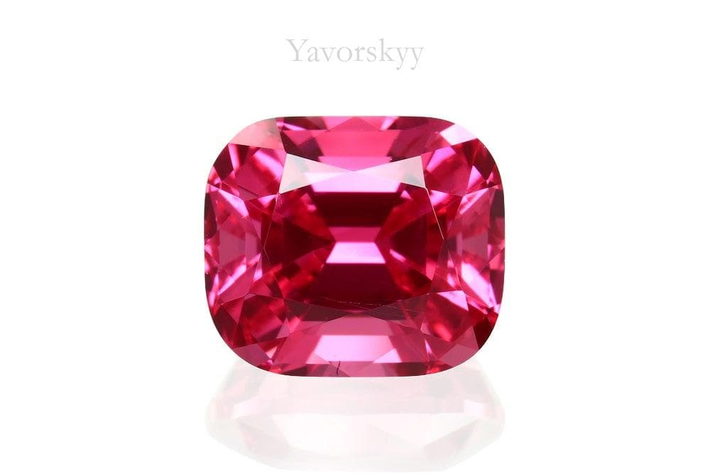 Cushion cut spinel 1.45 cts top view photo