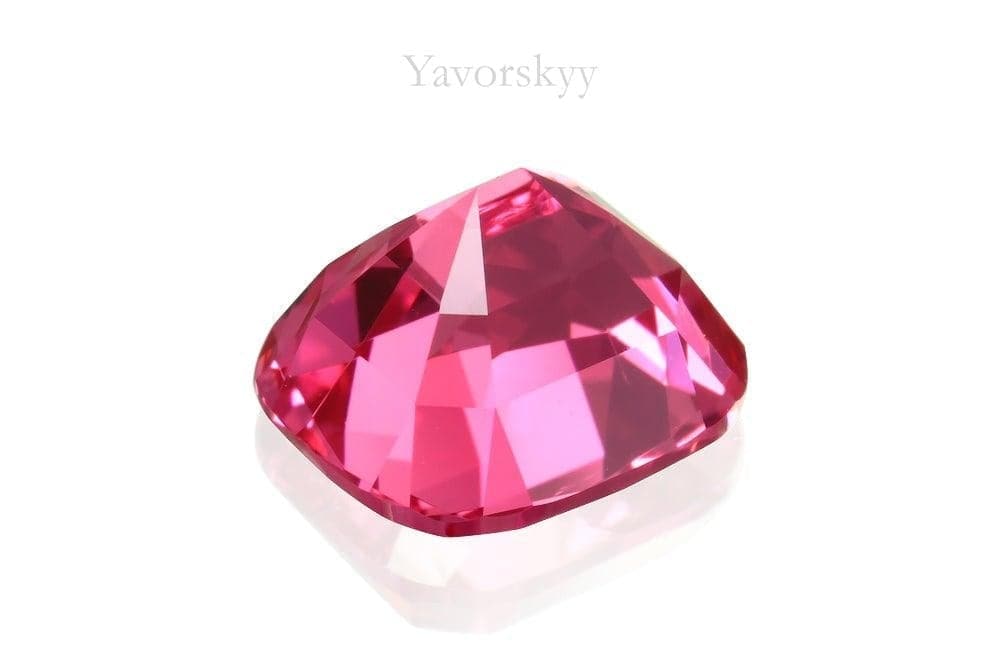 1.45 cts cushion shape spinel bottom view picture