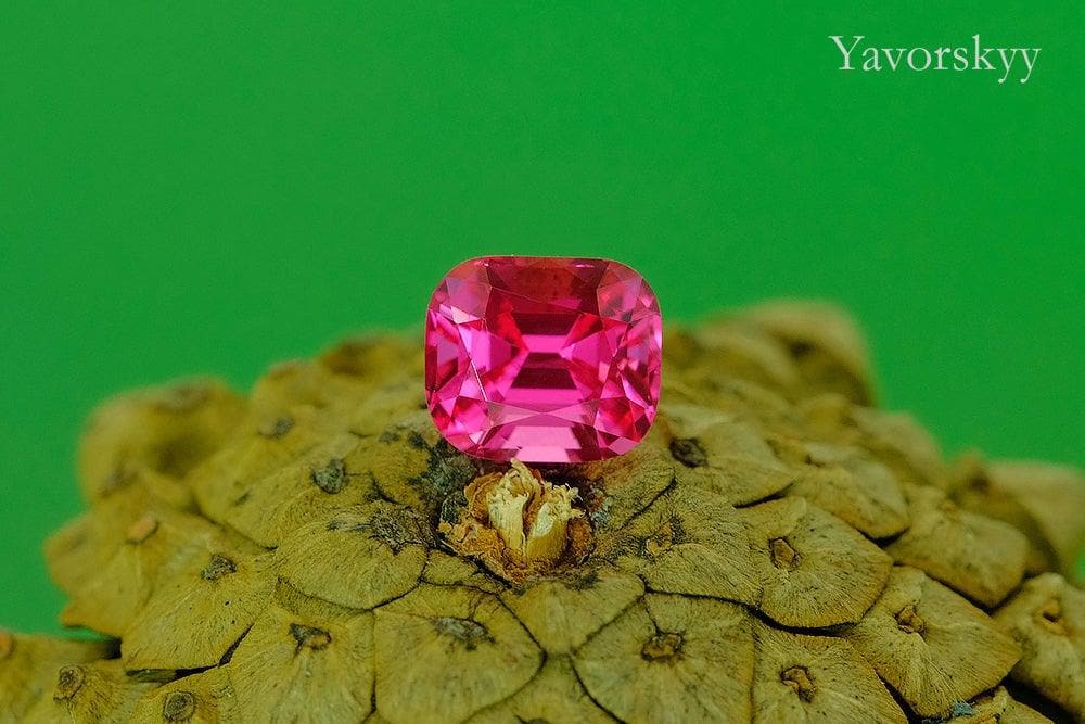 Image of red color spinel 1.45 cts cushion cut