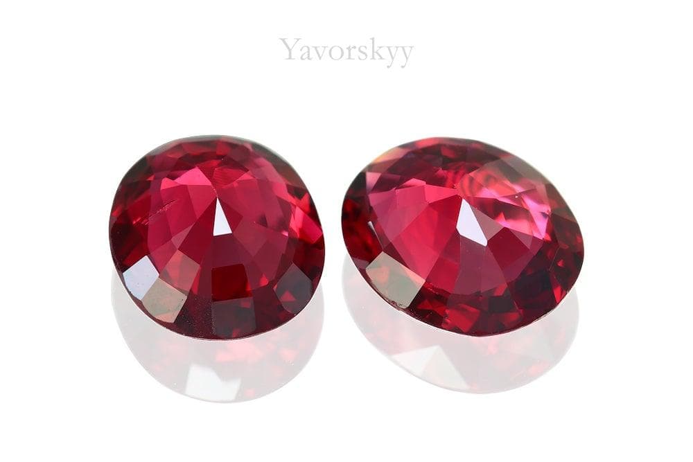 Image of oval shape red spinel 2.21 carats
