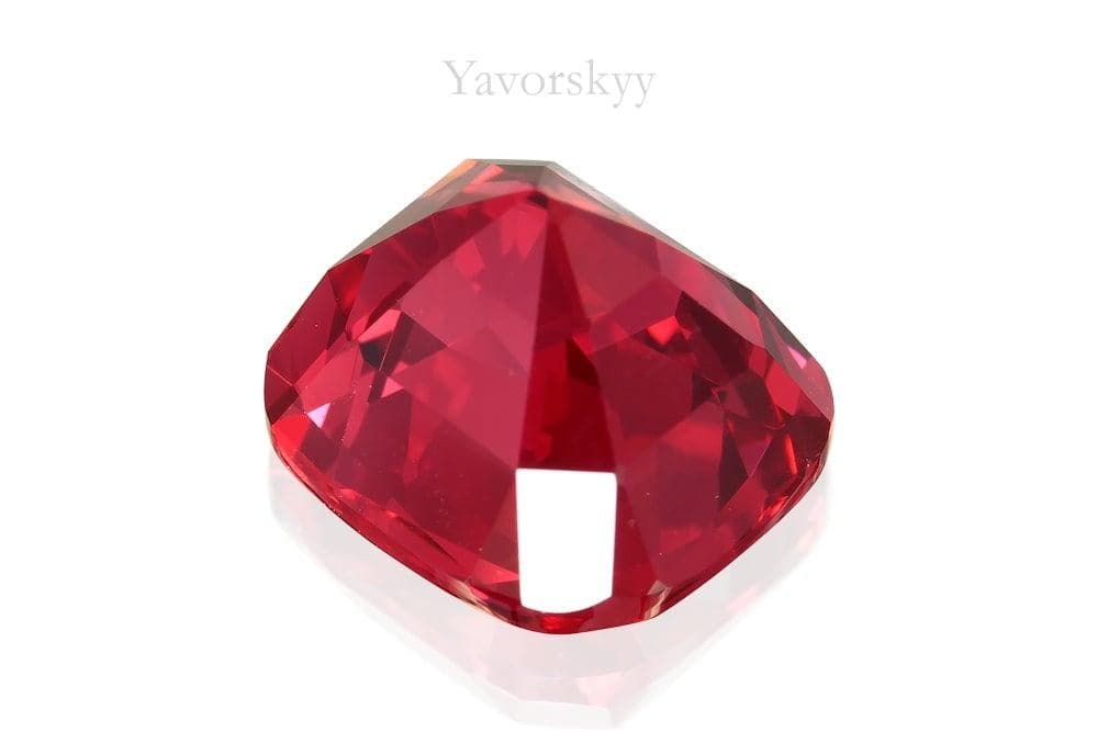 Cushion red spinel