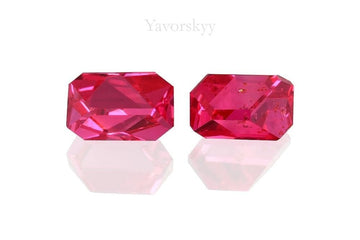Red Spinel Crystal (Mansin, Jedi) 1.61 cts / 2 pcs