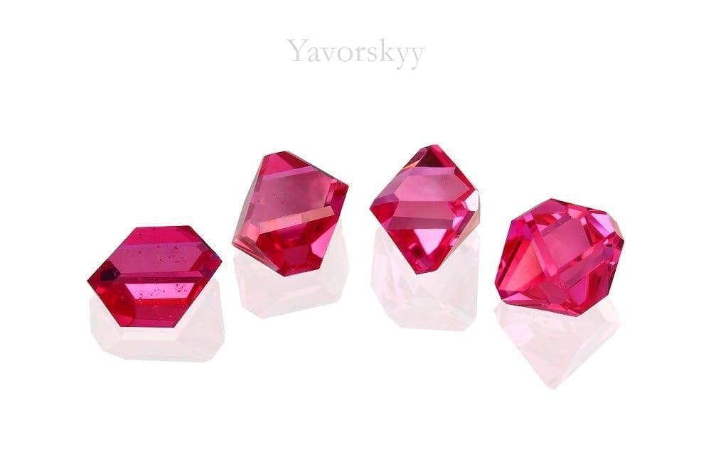 A top view image of red spinel 2.29 carats