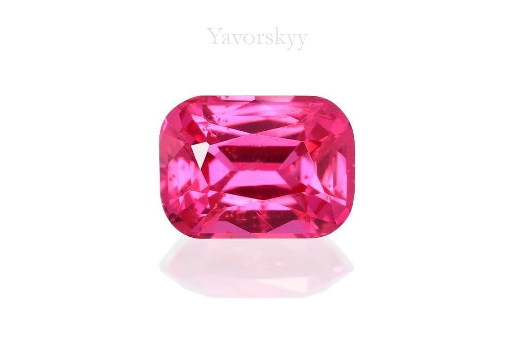 Cushion red spinel 0.34 ct top view image