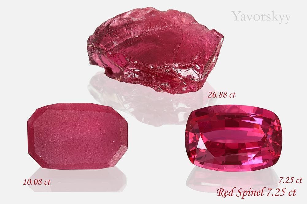 A picture of beautiful red spinel 7.25 cts