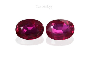 Ruby No Heat 0.39 ct / 2 pcs