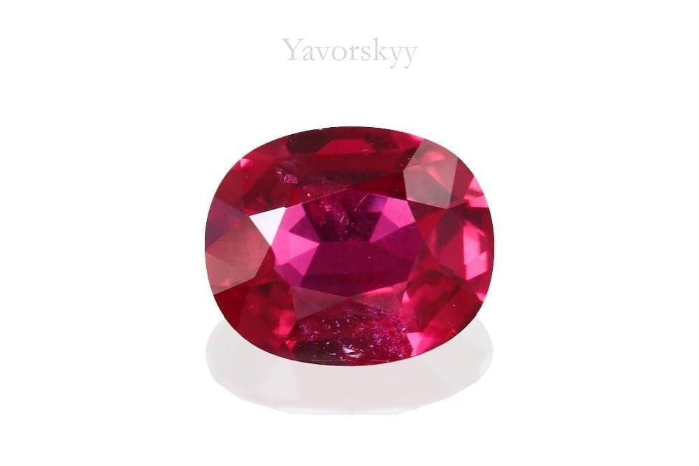 Oval shape ruby 0.48 ct top view picture