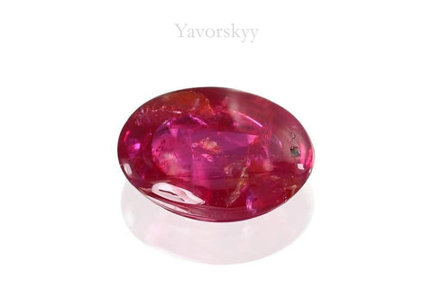 Polished cut ruby 0.49 ct back side image