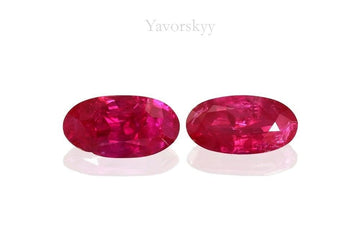 Ruby No Heat Burma 1.87 cts / 2 pcs