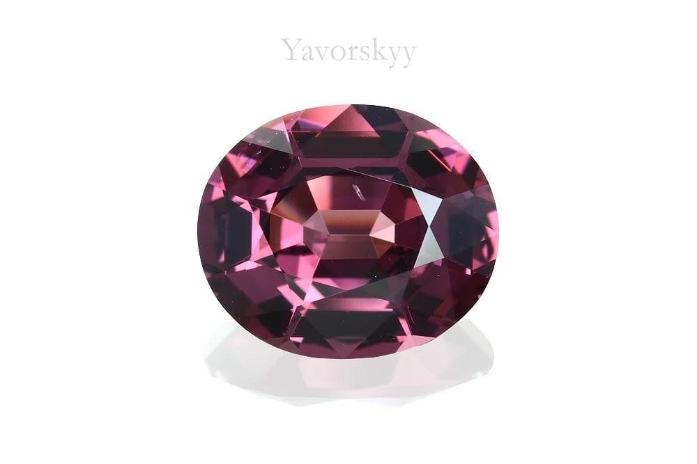 A image of pink color spinel 2.91 cts oval shape 