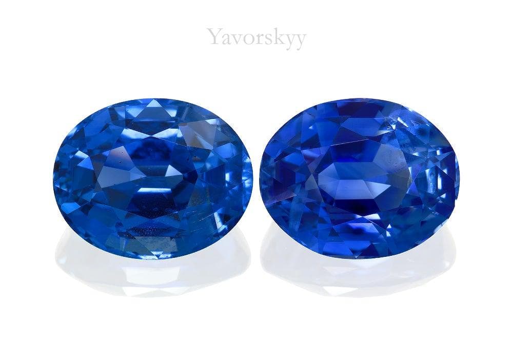 Tears of Heaven Blue Sapphire No Heat Sri Lanka 14.61 cts / 2 pcs