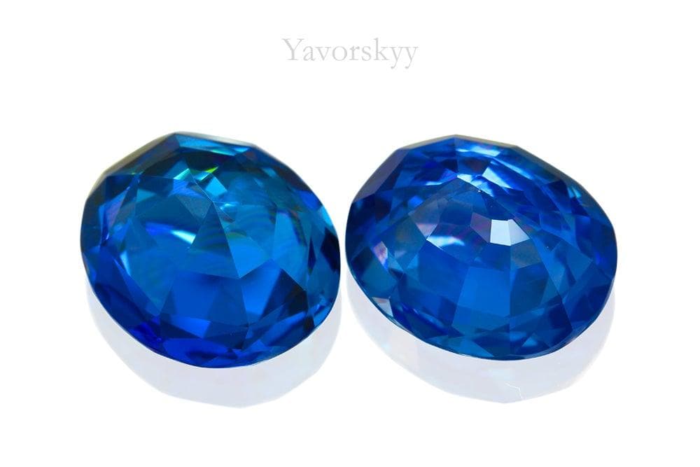 “The Sirens” Blue Sapphire Ceylon & Madagascar 20.32cts / 2pcs - Yavorskyy