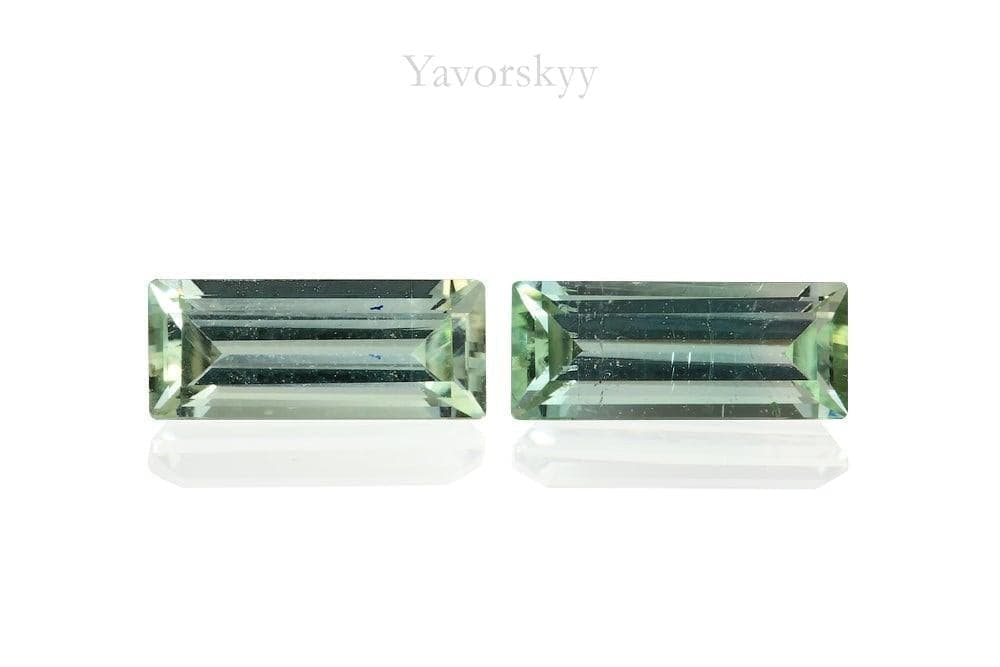 Top view picture of matched pair Tourmaline 0.53carat