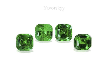 Tsavorite 1.11 cts / 4 pcs