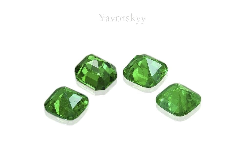 A back side picture of tsavorite 1.11 carats